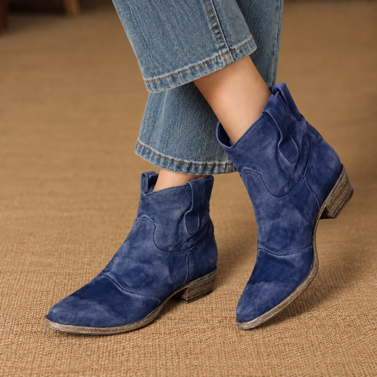 Lucille Women's Soft Suede Western Boots