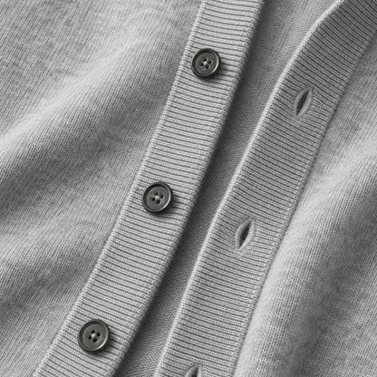 Mavoni Wool Hooded Button-Up Cardigan