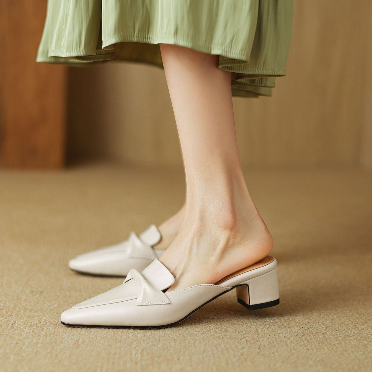 Erlen Genuine Leather Mules