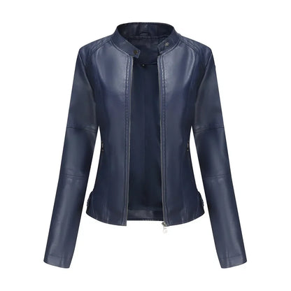 Denae™ | Elegant Slim Fit Leather Jacket