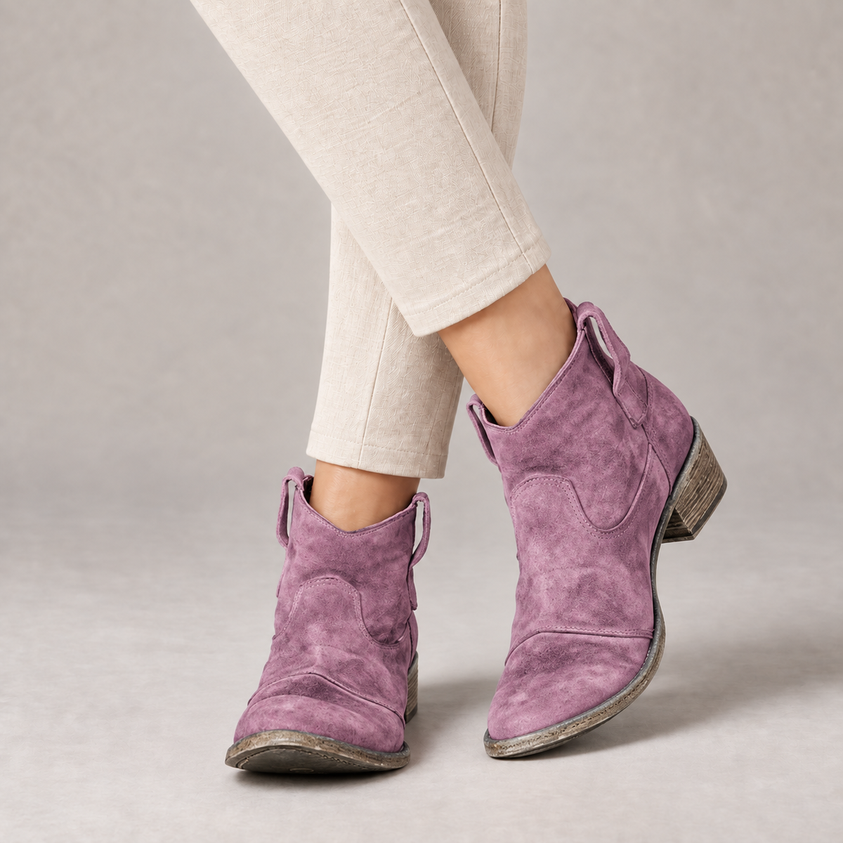 Lucille Women's Soft Suede Western Boots
